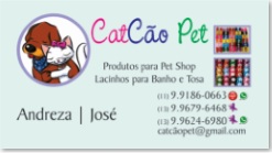 Cartão de Visita CatCão Petshop