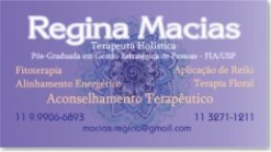 Cartão de Visita Terapeuta Regina